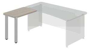 Prístavný stôl TopOffice, ľavý, 90 x 55 cm, driftwood