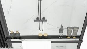 Rea - Kúpeľňový vešiak na uteráky Evo - čierna