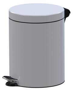 Nášľapný odpadkový kôš, 5 l, biela
