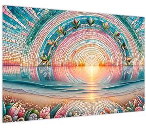 Obraz – Mozaika zapadajúceho slnka (90x60 cm)