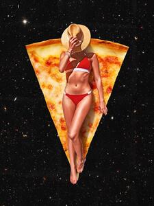Ilustrácia Pizza Sun Tan, Vertigo Artography