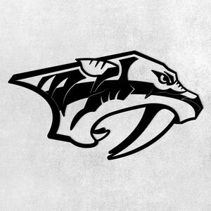 DUBLEZ | Hokejové logo NHL z dreva - Nashville Predators