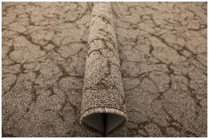 Metrážny koberec Marble 90 mramor, hnedý / béžový