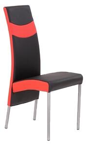 Set 4 stoličiek 003 - červená/čierna