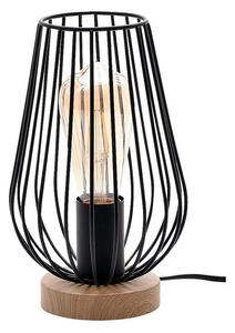 Rabalux GREMIO stolné svietidlo max. 40W | E27 | IP20 - čierna, imitácia dreva