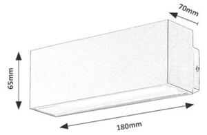 Rabalux MATARO LED vonkajšie nástenné svietidlo 77076