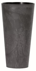 Prosperplast Kvetináč s vkladom TUBUS SLIM BETON EFFECT antracit 15 cm
