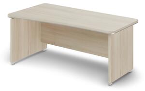 Ergonomický stôl TopOffice 180 x 94,8 cm, ľavý, agát svetlý