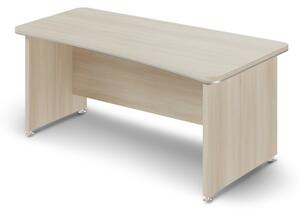 Ergonomický stôl TopOffice 180 x 94,8 cm, pravý, agát svetlý