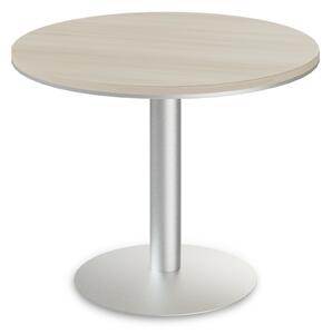 Konferenčný stôl TopOffice priemer 100 cm, agát svetlý