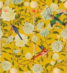 MINDTHEGAP The Garden of immortality mustard yellow - tapeta
