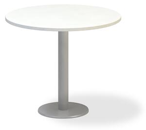 Konferenčný stôl ProOffice priemer 90 x 74,2 cm, biela