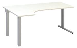 Ergonomický stôl ProOffice C 180 x 120/80 cm, ľavý, biela