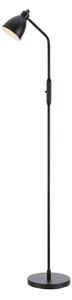 Matne čierna stojacia lampa s kovovým tienidlom (výška 143 cm) Story – Markslöjd