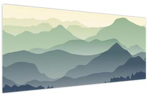 Obraz - Forest Mountain (120x50 cm)