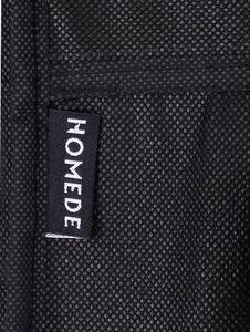 FLHF Látková šatníková skriňa Kuri čierna 168x130x45 cm
