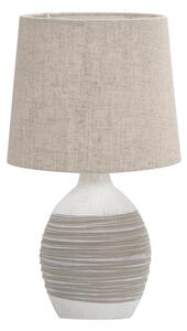 Béžová stolová lampa s textilným tienidlom (výška 35 cm) Ambon – Candellux Lighting