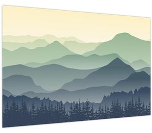 Obraz - Forest Mountain (90x60 cm)