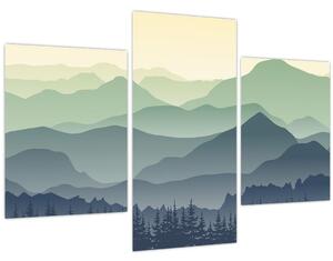 Obraz - Forest Mountain (90x60 cm)