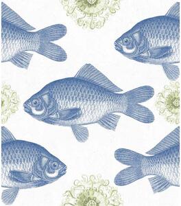 MINDTHEGAP Fish Blue - tapeta