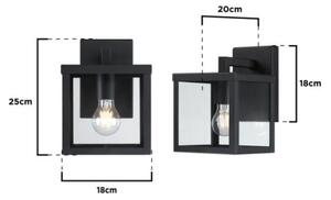 Westinghouse 6124240 - Vonkajšie nástenné svietidlo QUEENSLAND 1xE27/60W/230V IP44