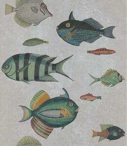 MINDTHEGAP Poissons Grey - tapeta