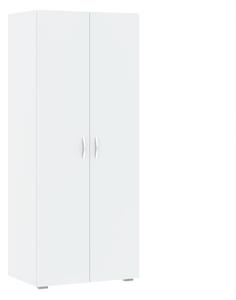Dvojdverová šatníková skriňa 74 cm RICHLAND - biela