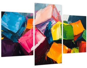 Obraz - Farebné kocky (90x60 cm)