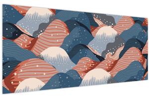 Obraz - Japonské vlny (120x50 cm)