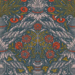 MINDTHEGAP Floral Ornament Scarlet - tapeta