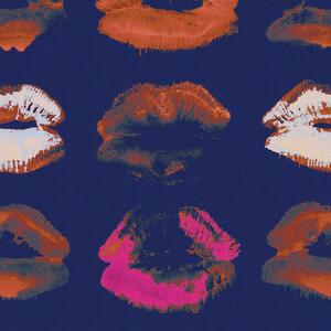 MINDTHEGAP Neon Kiss Indigo - tapeta