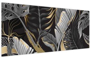 Obraz - Zlatá džungľa (120x50 cm)