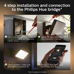 Philips 17436/30/P7 - LED Vonkajší reflektor HUE WHITE AND COLOR AMBIANCE LED/15W/230V IP44 | P2796