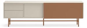 TV stolík v béžovo-tehlovej farbe 180x56 cm Nube – Teulat
