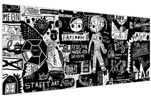 Obraz - Graffiti (120x50 cm)