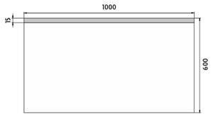 Nimco LED zrkadlo 1000x600 - ZP 8004