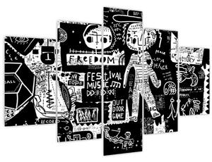 Obraz - Graffiti (150x105 cm)