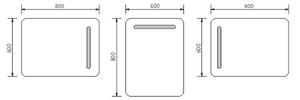Nimco LED zrkadlo 600x800 - ZP 2002