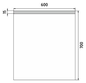 Nimco LED zrkadlo 600x700 - ZP 8002