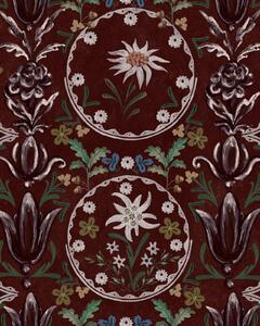 MINDTHEGAP Edelweiss Burgundy - tapeta
