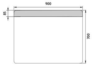 Nimco LED zrkadlo 900x700 - ZP 23019