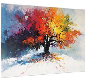 Obraz - Pestrofarebný strom (70x50 cm)