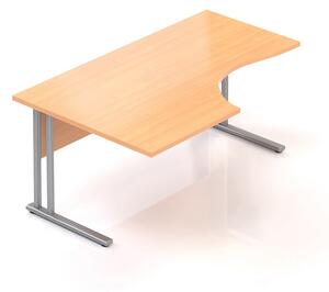 Ergonomický stôl Visio 160 x 100 cm, ľavý, buk