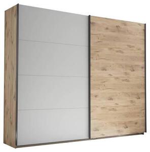 SKRIŇA S POS. DVER. – HOR.VED, farba duba, svetlosivá, 270/225/60 cm Venda - Skrine