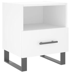 Nočný stolík biely 40x35x47,5 cm kompozitné drevo