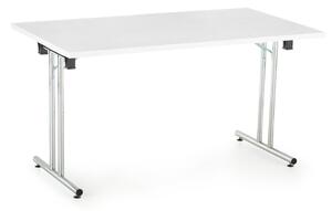 Skladací stôl Impress 140 x 80 cm, biela