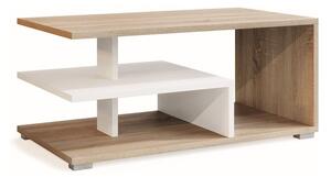 Moderný konferenčný stôl Sego418, sonoma/biely, 90x50cm