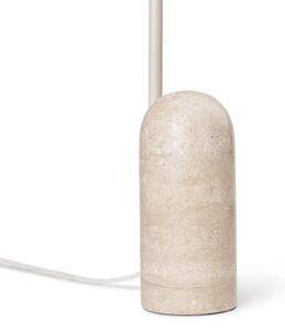 FermLiving Arum stolová lampa, béžová, mramor, oceľ, 50 cm