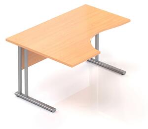 Ergonomický stôl Visio 140 x 100 cm, ľavý, buk