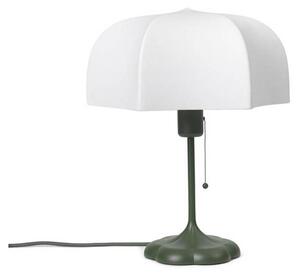 FermLIVING Poem stolová lampa, zelená, oceľ, rúno, 42 cm